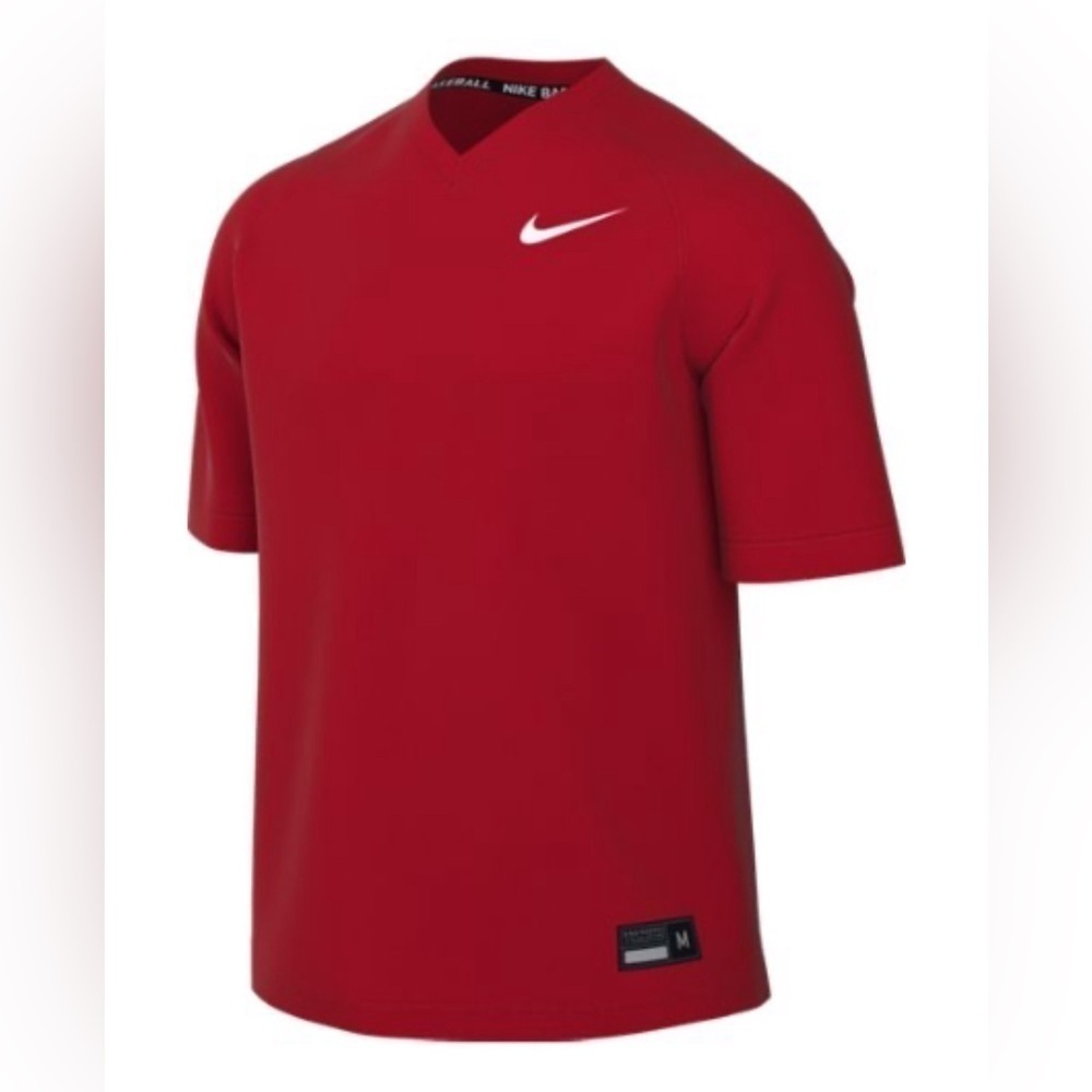 MEN'S NIKE STOCK VAPOR SELECT2 V-NECK JERSEY (STANDARD FIT) UNIVERSITY RED/WHITE
